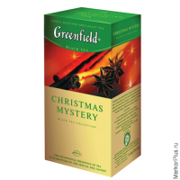 Чай GREENFIELD (Гринфилд) 'Christmas Mystery' ('Таинство Рождества'), черный с корицей, 25 пакетиков