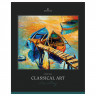 Тетрадь 80л., А5, клетка Greenwich Line 'Classical art', глянцевая ламинация, sandy-touch лак, 70г/м2