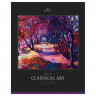 Тетрадь 80л., А5, клетка Greenwich Line 'Classical art', глянцевая ламинация, sandy-touch лак, 70г/м2