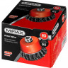 Щетка крацовка чашечная MIRAX для УШМ, d65 мм (35104-065)