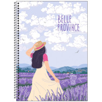 Скетчбук 80л. А5 на гребне 7БЦ BG "Belle province", 80г/м2, матовая ламинация, выб. лак Скетчбук 80л. А5 на гребне 7БЦ BG "Belle province", 80г/м2, матовая ламинация, выб. лак