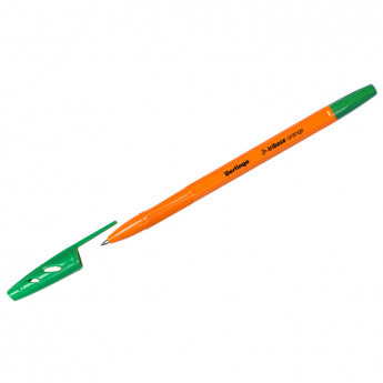 Ручка шариковая Berlingo "Tribase Orange", зеленая, 0,7мм 50 шт/в уп