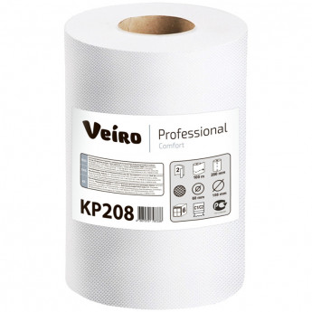 Полотенца бумажные в рулонах Veiro Professional "Comfort"(С1/С2), 2-х слойн., 100м/рул, ЦВ, белые 3 шт/в уп