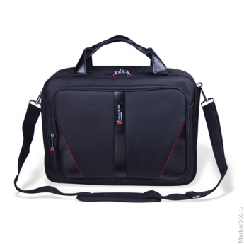 Сумка-портфель BRAUBERG с отделением для ноутбука 15-16', 'Business', 2 отделения, черная, 41х32х15 см, 240389