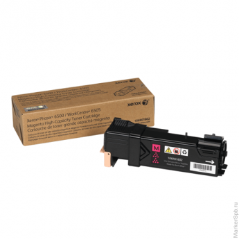 Картридж лазерный XEROX (106R01602) Phaser 6500/WC6505, пурпурный, оригинальный, ресурс 2500 страниц