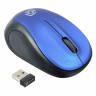 Мышь компьютерная Oklick 665MW черный/синий опт (1000dpi) беспр USB (3but)