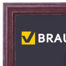 Рамка BRAUBERG "HIT", 21х30 см, ламинированная МДФ, махагон, темно-коричневая (для дипломов, серт., грамот, фото)