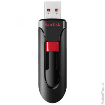 Флэш-диск 64 GB, SANDISK Cruzer Glide, USB 3.0, черный, Z600-064G-G35