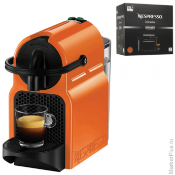 Кофемашина капсульная DELONGHI Nespresso EN 80.O, 1260 Вт, объем 0,8 л, оранжевая + капсулы на 16 ча