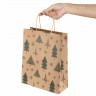 Пакет подарочный КОМПЛЕКТ 10 штук, новогодний, 26x13x32 см, "Kraft Xmas Tree", ЗОЛОТАЯ СКАЗКА, 591959 Пакет подарочный КОМПЛЕКТ 10 штук, новогодний, 26x13x32 см, "Kraft Xmas Tree", ЗОЛОТАЯ СКАЗКА, 591959