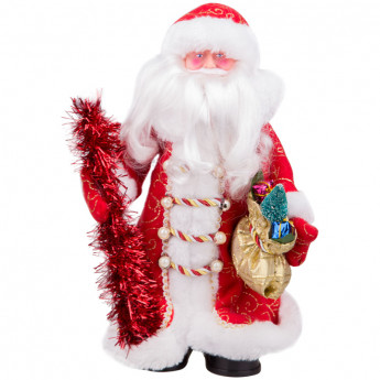 Декоративная кукла "Дед Мороз" 30см, красный