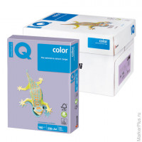 Бумага цветная IQ color, А4, 160 г/м2, 250 л., тренд, бледно-лиловая, LA12
