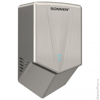 Сушилка для рук ВЫСОКОСКОРОСТНАЯ АНТИВАНДАЛЬНАЯ SONNEN K2022A, 1300 Вт, 150 м/с, IPX1, 72 дБ, нержавеющая сталь, 607191 Сушилка для рук ВЫСОКОСКОРОСТНАЯ АНТИВАНДАЛЬНАЯ SONNEN K2022A, 1300 Вт, 150 м/с, IPX1, 72 дБ, нержавеющая сталь, 607191