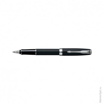 Ручка-роллер "Sonnet Matte Black CT" черная, 0,8мм, подар.уп.