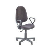 Кресло оператора "Престиж", ткань серая однотонная