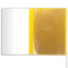 Папка 10 вкладышей STAFF с перфорацией, мягкая, желтая, 0,16 мм, 224973