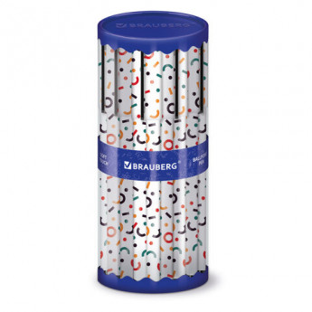 Ручка шариковая BRAUBERG SOFT TOUCH GRIP 'CONFETTI', СИНЯЯ, мягкое покрытие, узел 0,7 мм, 143723