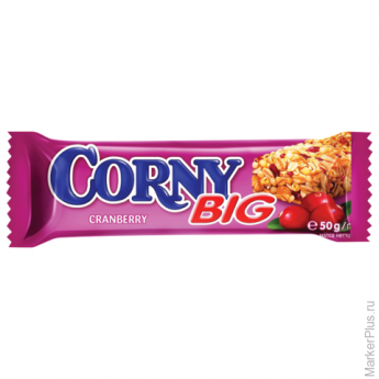 Батончик-мюсли CORNY "Big" (Корни "Биг"), злаковый c клюквой 50 г, бзк004