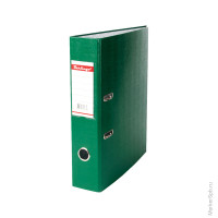 Папка-регистратор 70мм, бумвинил, с карманом на корешке, зеленая