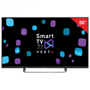 Телевизор VEKTA LD-50SU8719BS, 50" (127 см), 3840х2160, 4К UHD, 16:9, Smart TV, Android, Wi-Fi, черный