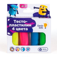 Тесто для лепки Genio Kids 4цв х 30г в наборе TA1082