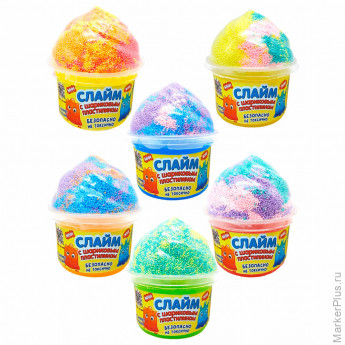 Слайм (лизун) + шариковый пластилин, 115 г, ассорти 6 видов, JOLLY JOT (ДЖОЛИ ДЖОТ), 665949