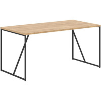 Стол LOFTIS LST 1580 1560х800х750 Дуб Бофорд/Черный