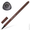 Ручка капиллярная "Aero", 0,4 мм,металлический наконечник, трехгранная, BRAUBERG, коричневая, 142257