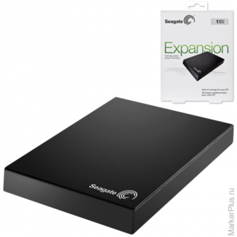 Диск жесткий внешний SEAGATE Expansion, 1 TB, 2,5", USB 3.0, черный, STEA1000400