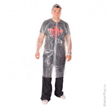 Дождевик на кнопках, размер L, прозрачный 466629