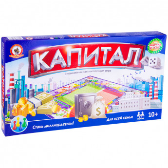 Игра настольная Русский стиль 'Экономическая. Капитал', картонная коробка