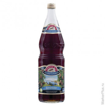 Лимонад НАПИТКИ ИЗ ЧЕРНОГОЛОВКИ "Байкал", газированный, 1 л, стеклянная бутылка