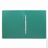 Папка с пластиковым скоросшивателем BRAUBERG "Office", зеленая, до 100 листов, 0,5 мм, 222642