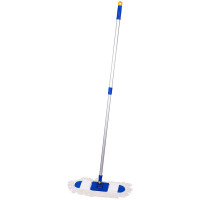 Швабра-рамка OfficeClean 'Professional', алюм. ручка 75-130см, насадка МОП хлопок (карманы) 40см