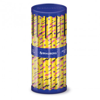 Ручка шариковая BRAUBERG SOFT TOUCH GRIP 'LINES', СИНЯЯ, мягкое покрытие, узел 0,7 мм, 143724