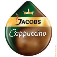 Капсулы для кофемашин TASSIMO JACOBS "Cappuccino", натуральный кофе 8 шт. х 8 г, молочные капсулы 8 , комплект 8 шт