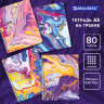 Тетрадь А5 80 л. BRAUBERG гребень, клетка, обложка картон, "Colorful Art" (микс в спайке), 404414 Тетрадь А5 80 л. BRAUBERG гребень, клетка, обложка картон, "Colorful Art" (микс в спайке), 404414