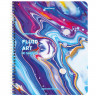Тетрадь А5 80 л. BRAUBERG гребень, клетка, обложка картон, "Colorful Art" (микс в спайке), 404414 Тетрадь А5 80 л. BRAUBERG гребень, клетка, обложка картон, "Colorful Art" (микс в спайке), 404414