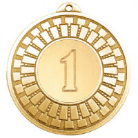 Медаль 1 место 50 мм золото DC#MK341a-G
