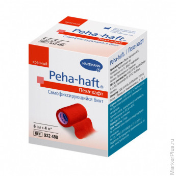 Перевяз. ср-ва Бинт самофикс эласт 4 м х 6 см, красный, PEHA-HAFT 9324882 Перевяз. ср-ва Бинт самофикс эласт 4 м х 6 см, красный, PEHA-HAFT 9324882
