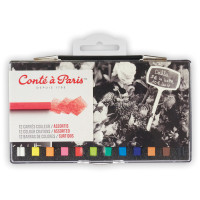 Набор цветных мелков Conte a Paris, 12 шт, пласт. коробка, комплект 12 шт