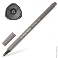 Ручка капиллярная 'Aero', 0,4 мм, металлический наконечник, трехгранная, BRAUBERG, серая, 142258