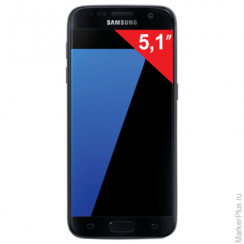 Смартфон SAMSUNG Galaxy S7, 2 SIM, 5,1", 4G (LTE), 5/12 Мп, 32 Гб, microSD, черный, металл и 3D-стекло, SM-G930FZKUSER