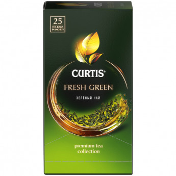 Чай Curtis "Fresh Green", зеленый, 25 пакетиков по 2г сашет