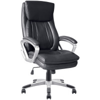 Кресло руководителя Helmi HL-E18 "Character" экокожа черная