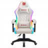 Кресло компьютерное DEFENDER "Energy", 2 подушки, RGB-подсветка, экокожа, белое, 64557 Кресло компьютерное DEFENDER "Energy", 2 подушки, RGB-подсветка, экокожа, белое, 64557