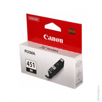 Картридж оригинальный Canon CLI-451Bk черный для Canon PIXMA MG6340/MG5440/IP7240