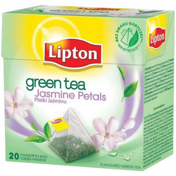 Чай Lipton Green Jasmin, зеленый, 20 пакетиков-пирамидок по 1,7гр