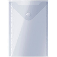 Папка-конверт на кнопке OfficeSpace, А6 (105*148мм), 150мкм, прозрачная, 10 шт/в уп
