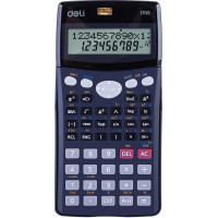 Калькулятор научный Deli E1705,10р.,2 стр,пит.от бат.,240 фун,157x77мм,черн